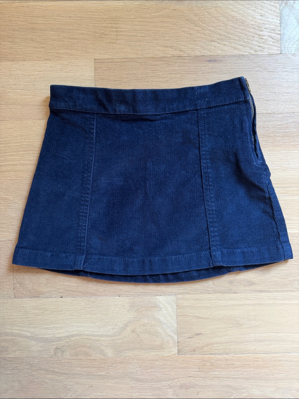 Girls’ Navy Corduroy Skirt - Size 4-5